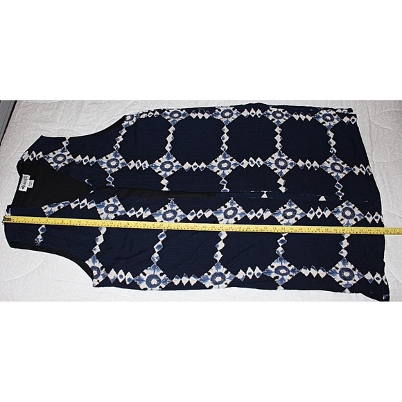 We Be Bop *Art to Wear*, Tribal Long Vest, Beaded - sz 2X Plus, Vintage - Picture 7 of 8